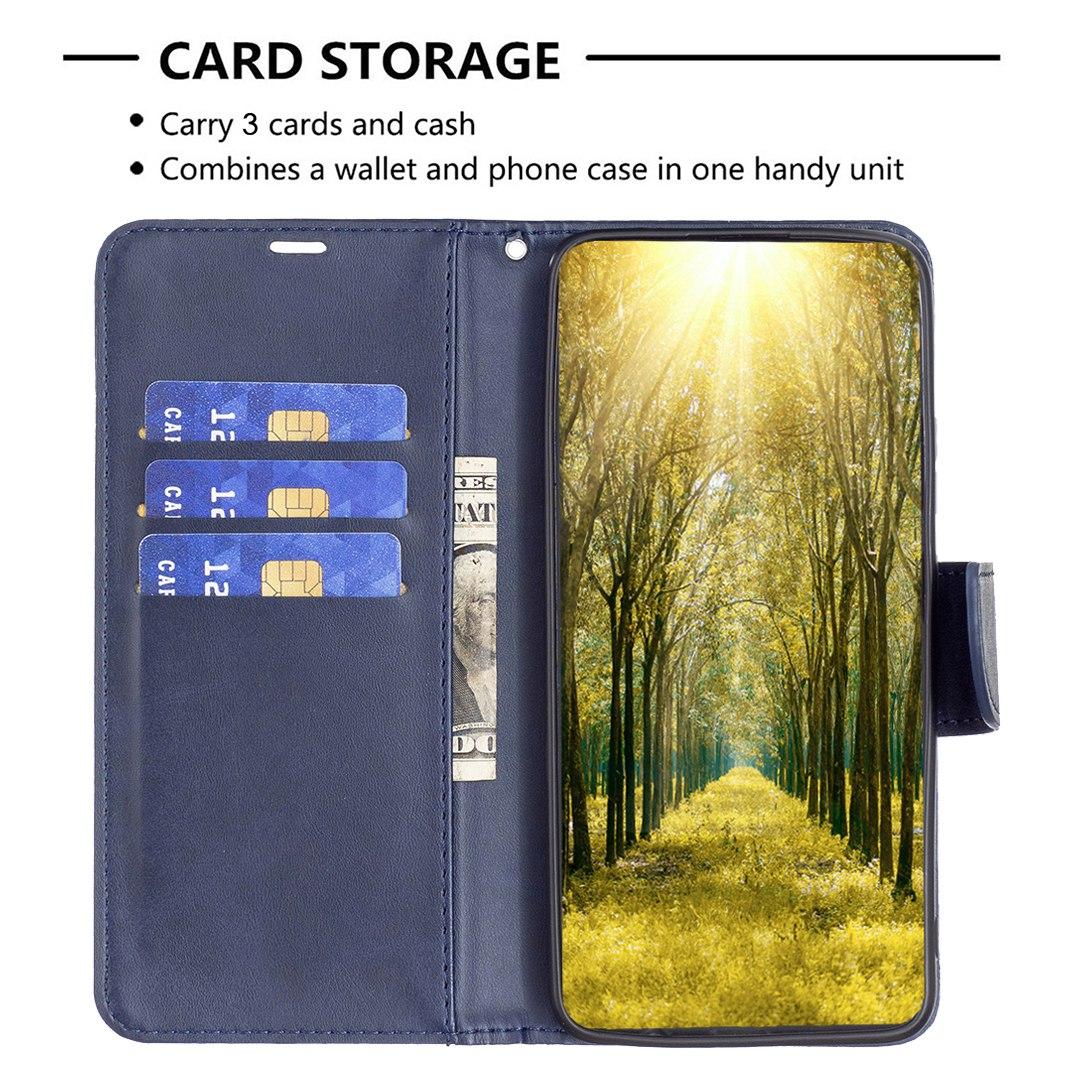 For Redmi Note 17 Pro 5G Global 163mm Lambskin Texture Pure Color Flip Leather Phone Case(Blue)
