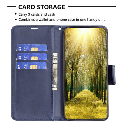 For Redmi Note 17 Pro 5G Global 163mm Lambskin Texture Pure Color Flip Leather Phone Case(Blue)