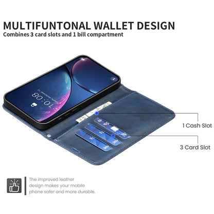 For Redmi Note 17 Pro 5G Global 163mm Lambskin Texture Pure Color Flip Leather Phone Case(Blue)