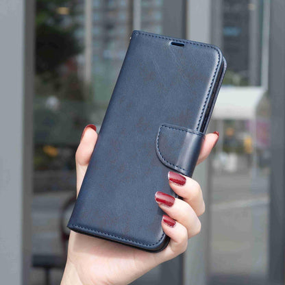 For Redmi Note 17 Pro 5G Global 163mm Lambskin Texture Pure Color Flip Leather Phone Case(Blue)