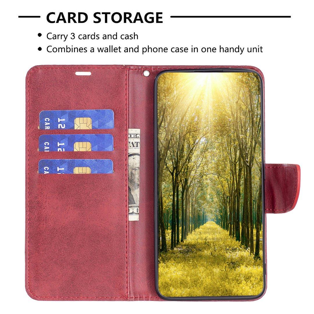 For Redmi Note 17 Pro 5G Global 163mm Lambskin Texture Pure Color Flip Leather Phone Case(Red)