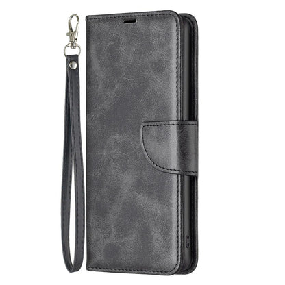 For Redmi Note 17 Pro 5G Global 163mm Lambskin Texture Pure Color Flip Leather Phone Case(Black)