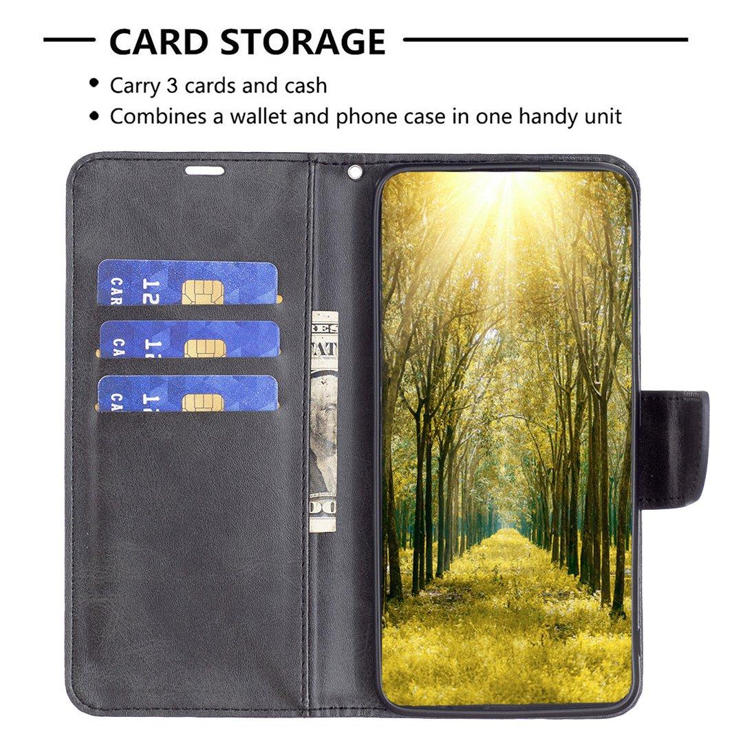 For Redmi Note 17 Pro 5G Global 163mm Lambskin Texture Pure Color Flip Leather Phone Case(Black)