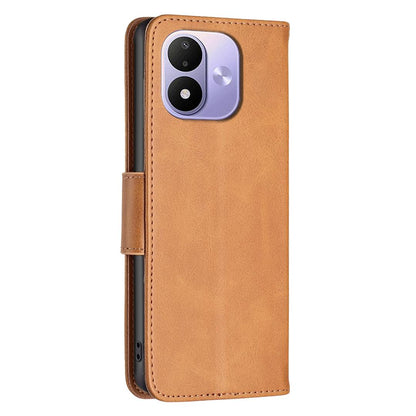 For Redmi Note 17 Pro 5G Global 163mm Lambskin Texture Pure Color Flip Leather Phone Case(Yellow)
