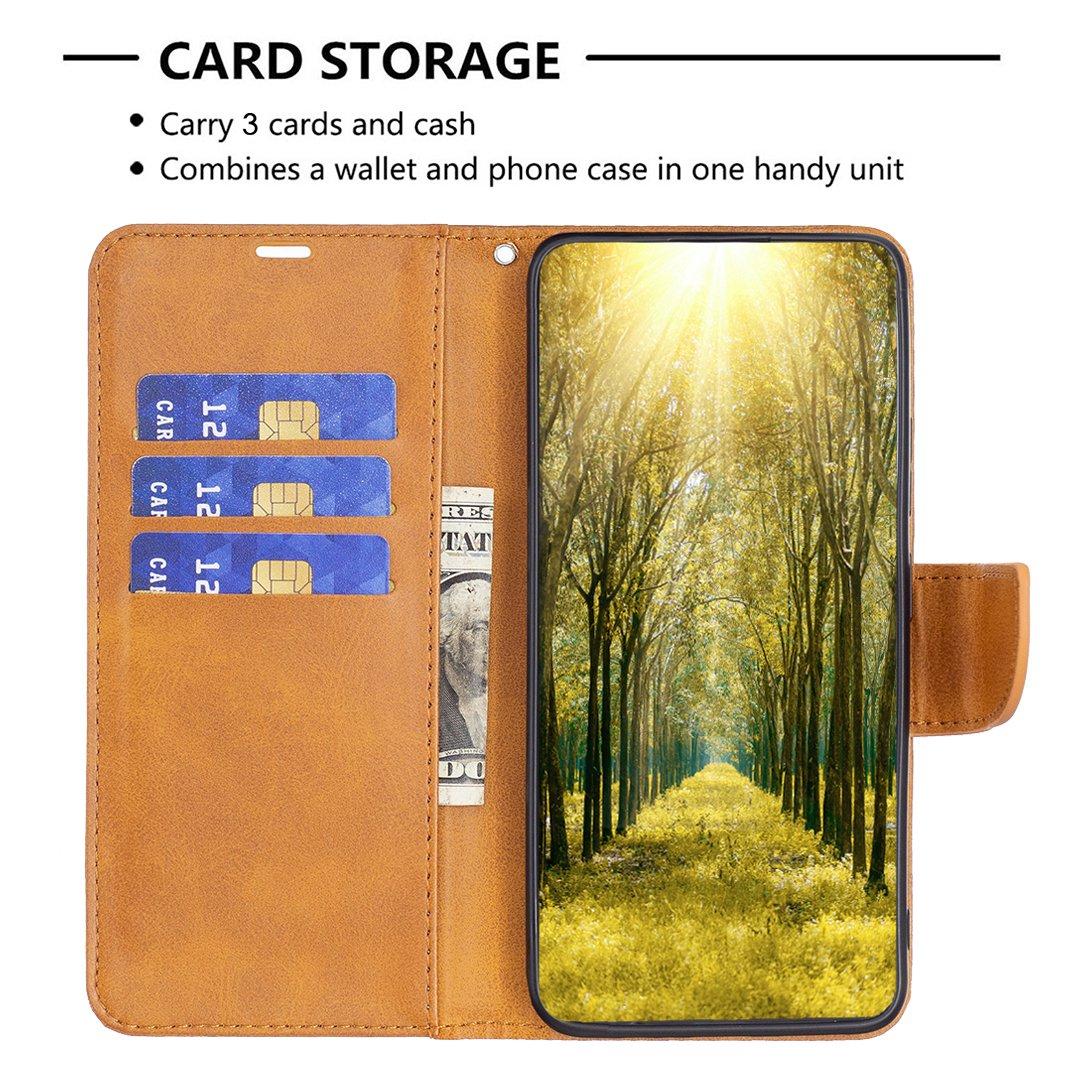 For Redmi Note 17 Pro 5G Global 163mm Lambskin Texture Pure Color Flip Leather Phone Case(Yellow)