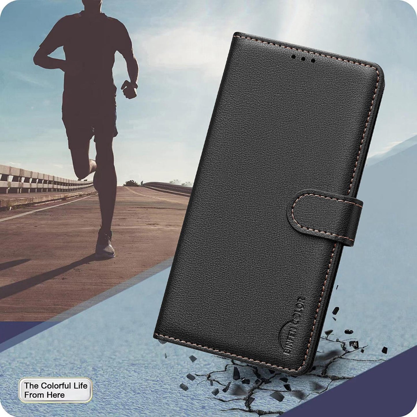 For Redmi K90 Pro Max/Poco F8 Ultra Litchi Texture RFID Anti-theft Leather Phone Case(Black)