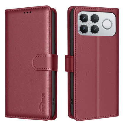 For Redmi K90 Pro Max/Poco F8 Ultra Litchi Texture RFID Anti-theft Leather Phone Case(Red)