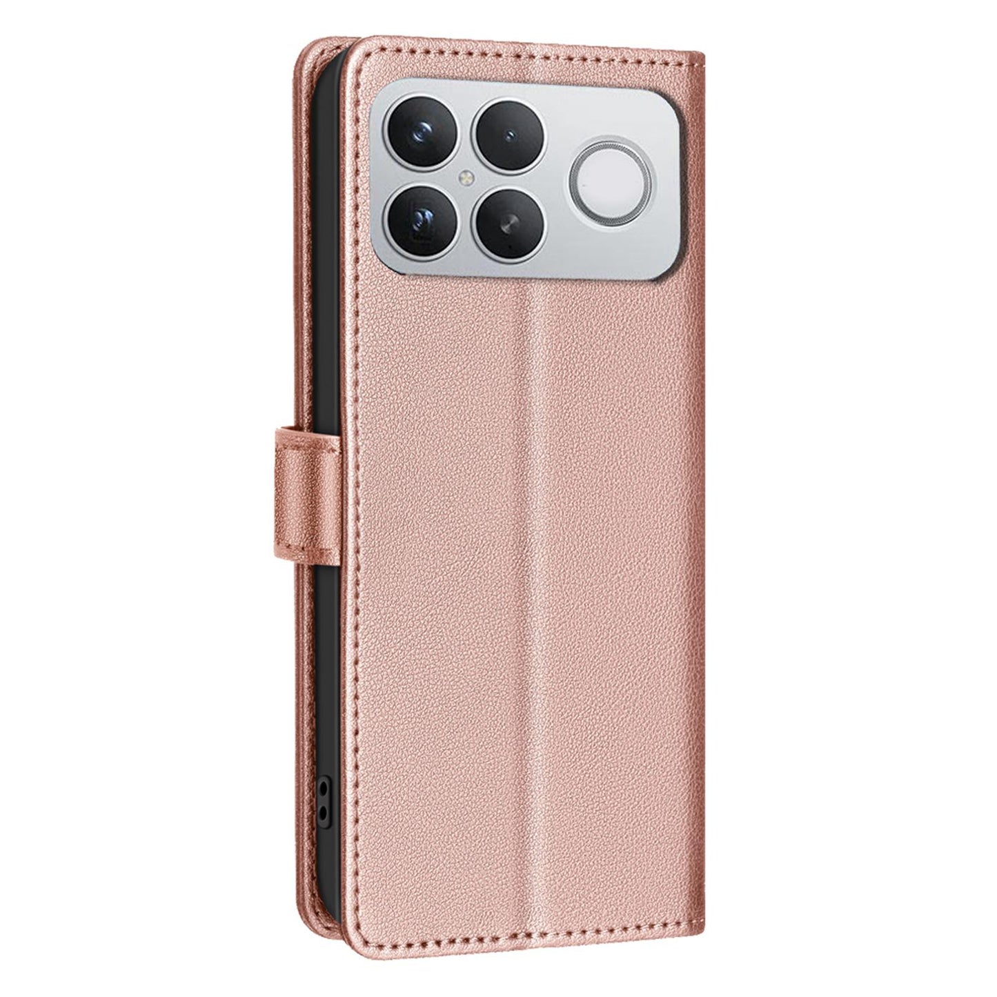 For Redmi K90 Pro Max/Poco F8 Ultra Litchi Texture RFID Anti-theft Leather Phone Case(Gold)