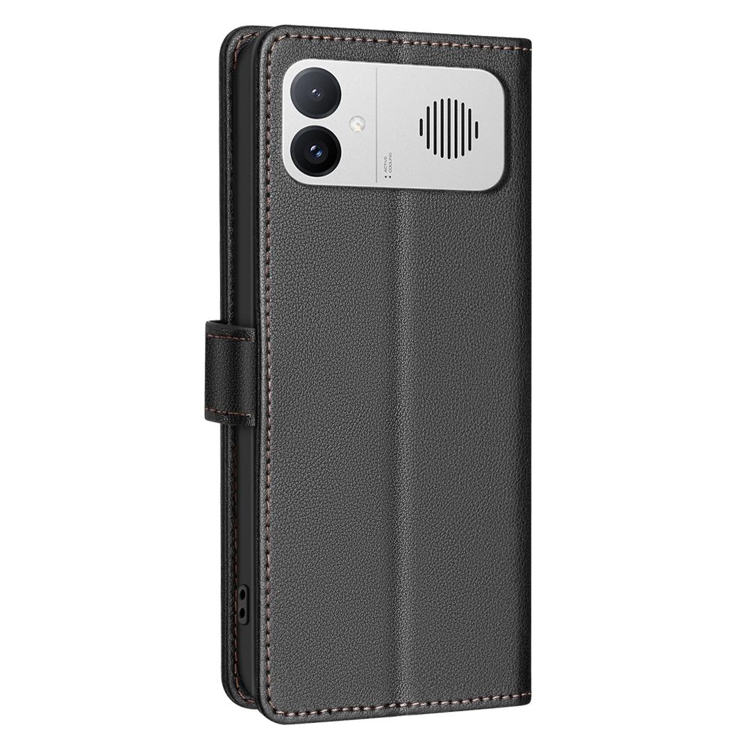 For Redmi K90 Max 5G Litchi Texture RFID Anti-theft Leather Phone Case - Black - EDA007061820A