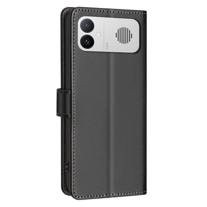 For Redmi K90 Max 5G Litchi Texture RFID Anti-theft Leather Phone Case - Black - EDA007061820A