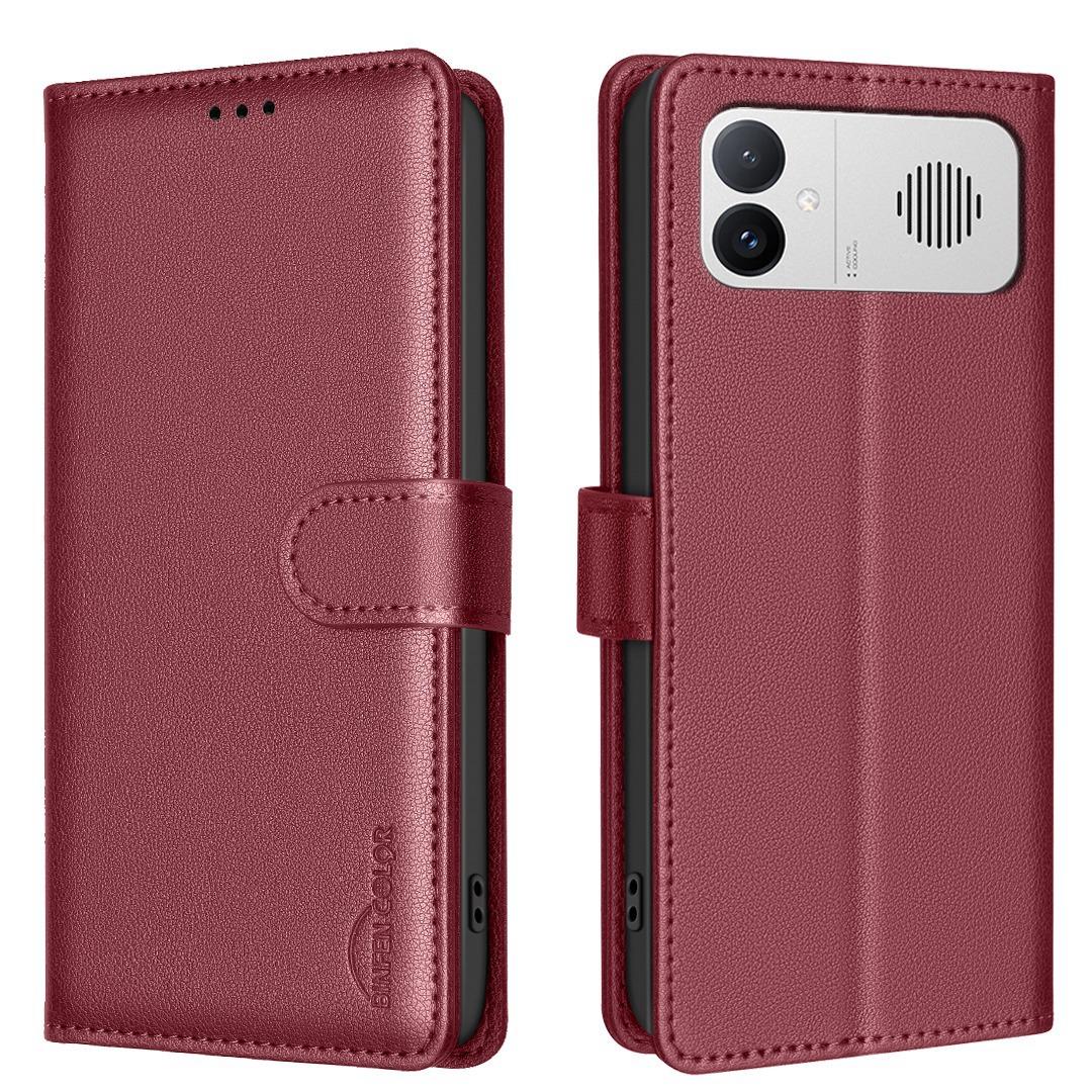 For Redmi K90 Max 5G Litchi Texture RFID Anti-theft Leather Phone Case - Red - EDA007061820B