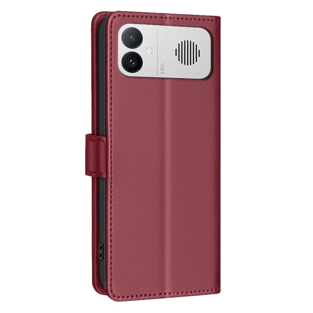 For Redmi K90 Max 5G Litchi Texture RFID Anti-theft Leather Phone Case - Red - EDA007061820B