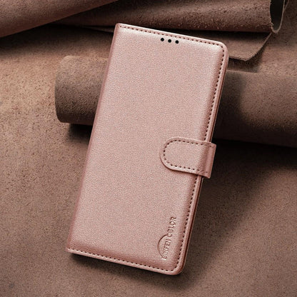 For Redmi K90 Max 5G Litchi Texture RFID Anti-theft Leather Phone Case - Gold - EDA007061820C