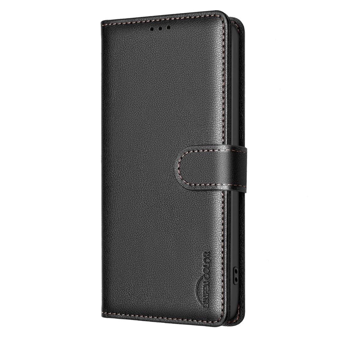 For Redmi 17 4G / 5G Global 170mm Litchi Texture RFID Anti-theft Leather Phone Case(Black)