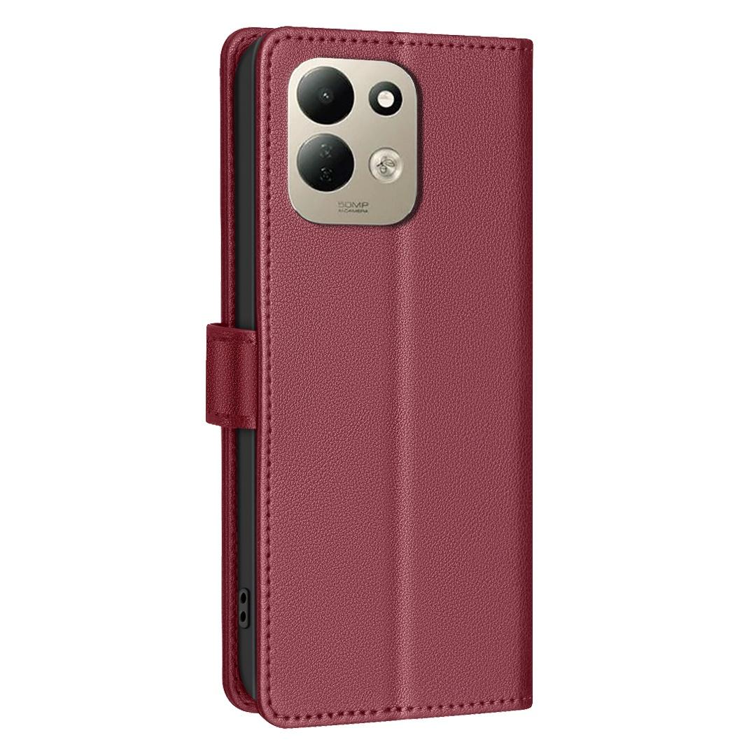 For Redmi 17 4G / 5G Global 170mm Litchi Texture RFID Anti-theft Leather Phone Case(Red)