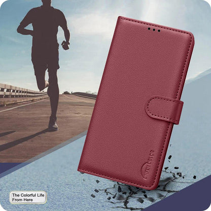 For Redmi 17 4G / 5G Global 170mm Litchi Texture RFID Anti-theft Leather Phone Case(Red)