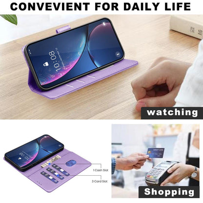 For Redmi 17 4G / 5G Global 170mm Litchi Texture RFID Anti-theft Leather Phone Case(Purple)