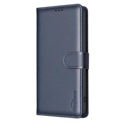 For Redmi 17 4G / 5G Global 170mm Litchi Texture RFID Anti-theft Leather Phone Case(Blue)