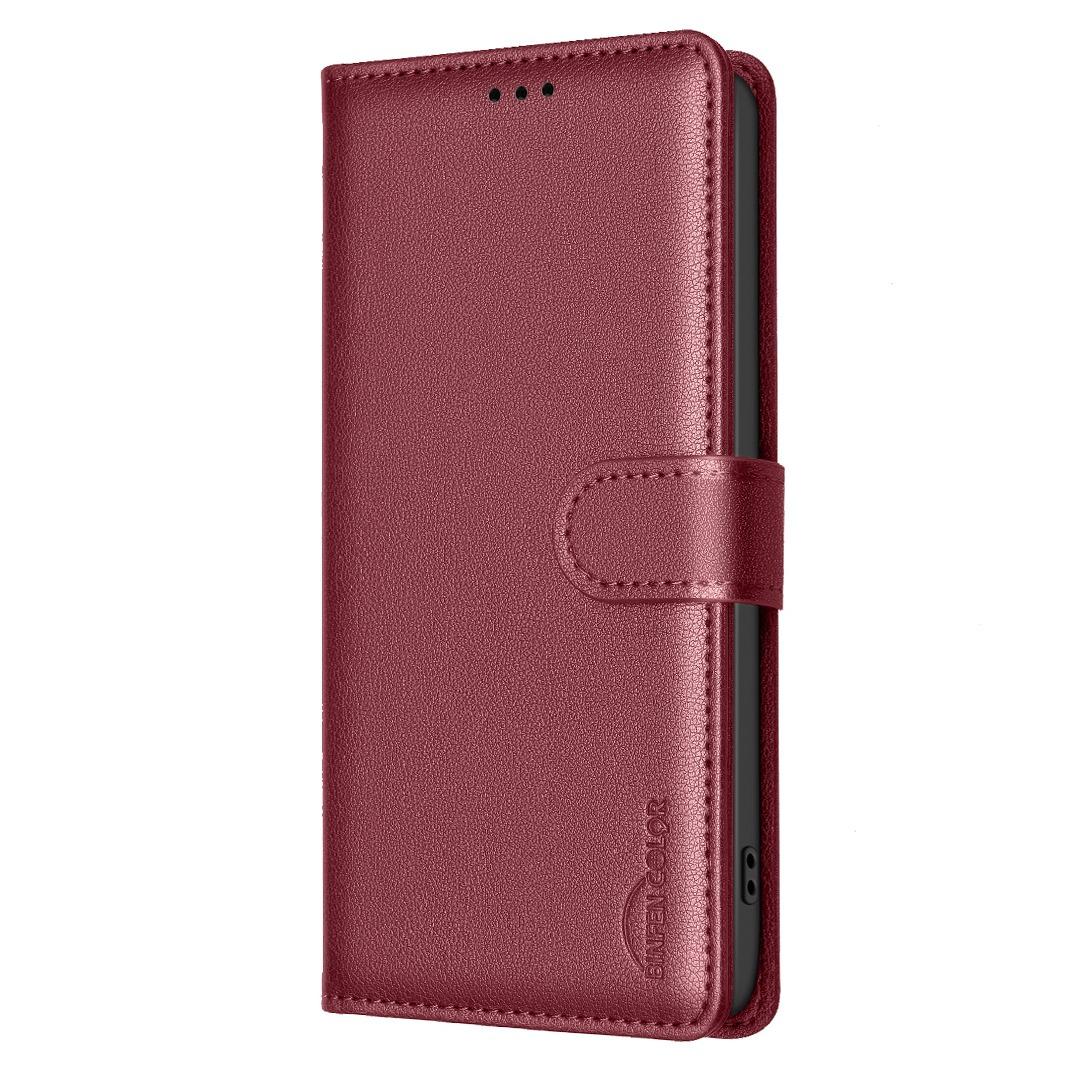 For Redmi Note 17 4G Global 171mm Litchi Texture RFID Anti-theft Leather Phone Case(Red)