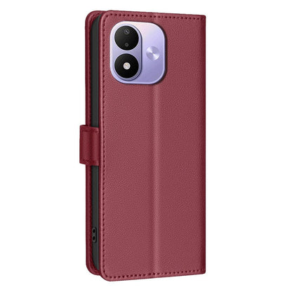 For Redmi Note 17 4G Global 171mm Litchi Texture RFID Anti-theft Leather Phone Case(Red)