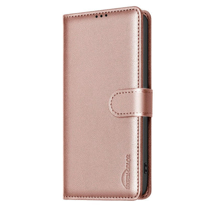 For Redmi Note 17 4G Global 171mm Litchi Texture RFID Anti-theft Leather Phone Case(Gold)