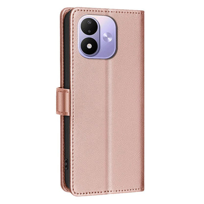 For Redmi Note 17 4G Global 171mm Litchi Texture RFID Anti-theft Leather Phone Case(Gold)