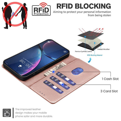 For Redmi Note 17 4G Global 171mm Litchi Texture RFID Anti-theft Leather Phone Case(Gold)