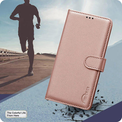 For Redmi Note 17 4G Global 171mm Litchi Texture RFID Anti-theft Leather Phone Case(Gold)