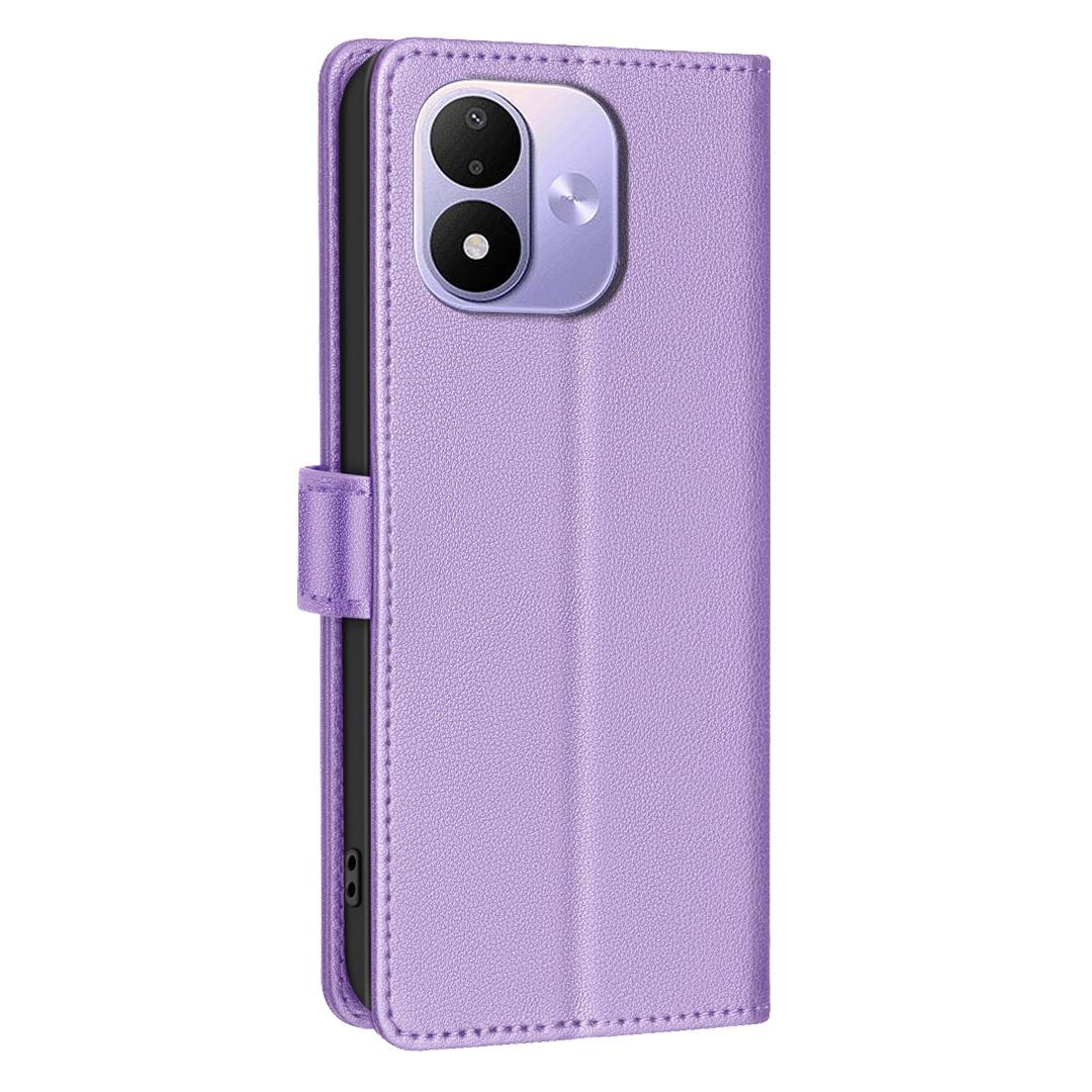 For Redmi Note 17 4G Global 171mm Litchi Texture RFID Anti-theft Leather Phone Case(Purple)