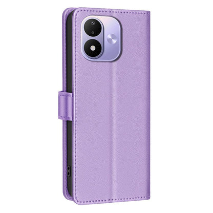 For Redmi Note 17 4G Global 171mm Litchi Texture RFID Anti-theft Leather Phone Case(Purple)