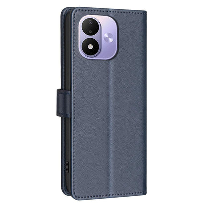 For Redmi Note 17 4G Global 171mm Litchi Texture RFID Anti-theft Leather Phone Case(Blue)