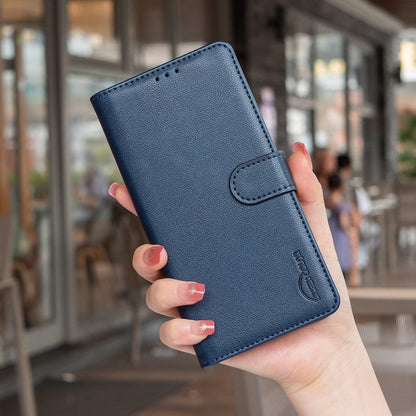 For Redmi Note 17 4G Global 171mm Litchi Texture RFID Anti-theft Leather Phone Case(Blue)