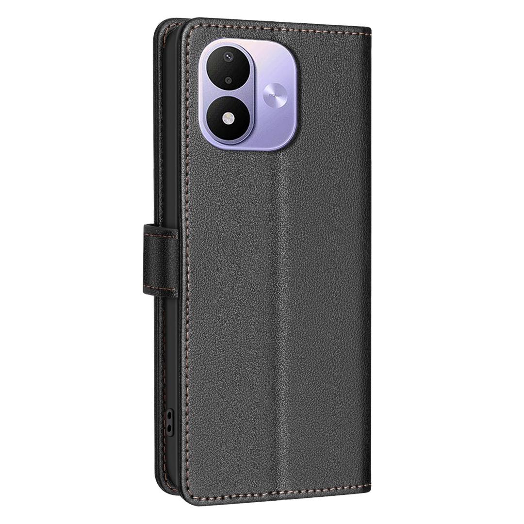 For Redmi Note 17 Pro 5G Global 163mm Litchi Texture RFID Anti-theft Leather Phone Case(Black)
