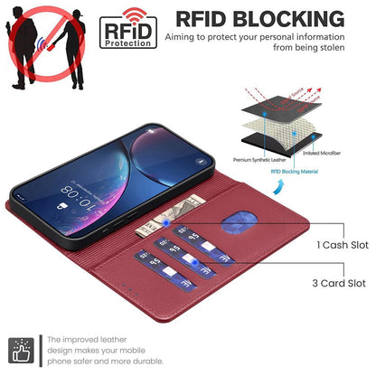 For Redmi Note 17 Pro 5G Global 163mm Litchi Texture RFID Anti-theft Leather Phone Case(Red)
