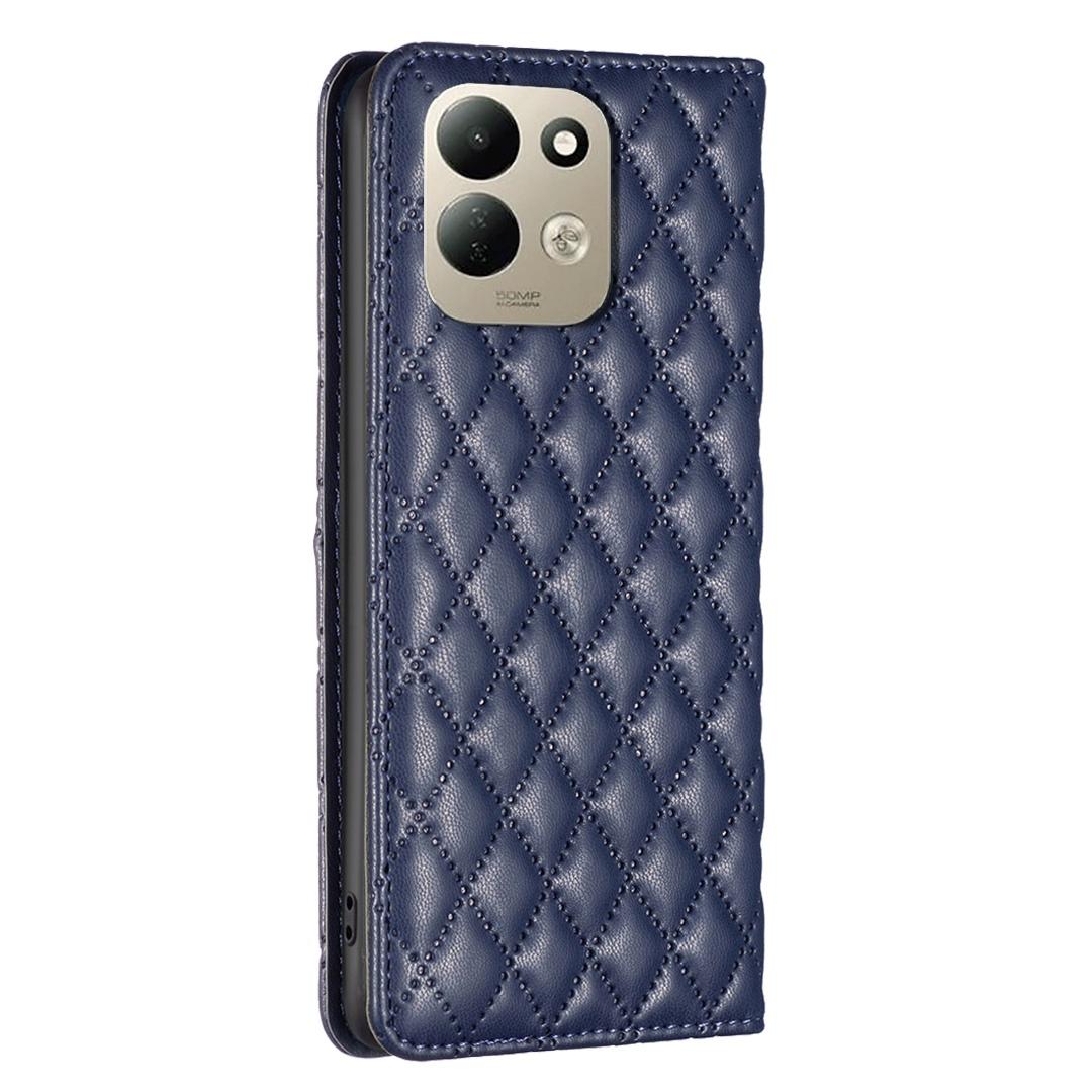 For Redmi 17 4G / 5G Global 170mm Diamond Lattice Magnetic Leather Flip Phone Case(Blue)