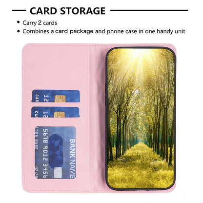 For Redmi 17 4G / 5G Global 170mm Diamond Lattice Magnetic Leather Flip Phone Case(Pink)