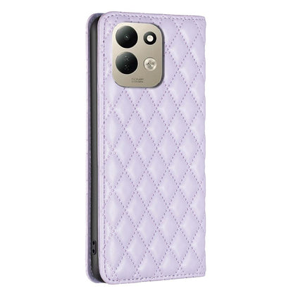 For Redmi 17 4G / 5G Global 170mm Diamond Lattice Magnetic Leather Flip Phone Case(Purple)