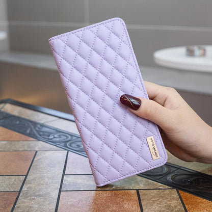 For Redmi 17 4G / 5G Global 170mm Diamond Lattice Magnetic Leather Flip Phone Case(Purple)