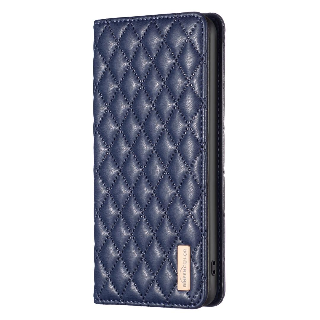 For Redmi Note 17 4G Global 171mm Diamond Lattice Magnetic Leather Flip Phone Case(Blue)