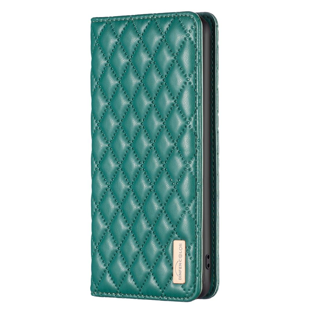 For Redmi Note 17 Pro 5G Global 163mm Diamond Lattice Magnetic Leather Flip Phone Case(Green)