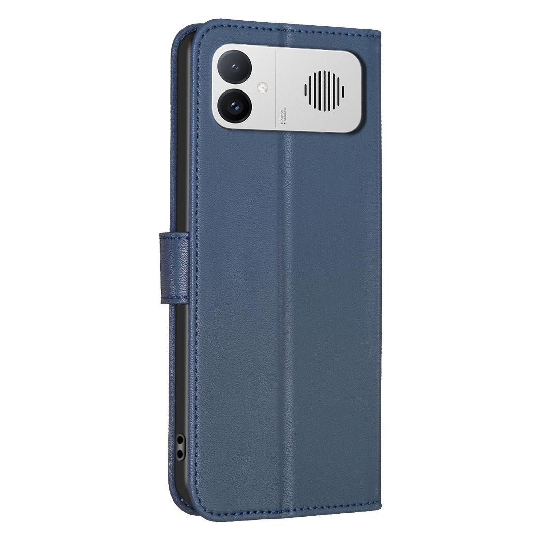 For Redmi K90 Max 5G Four-leaf Embossed Leather Phone Case - Blue - EDA007062306B