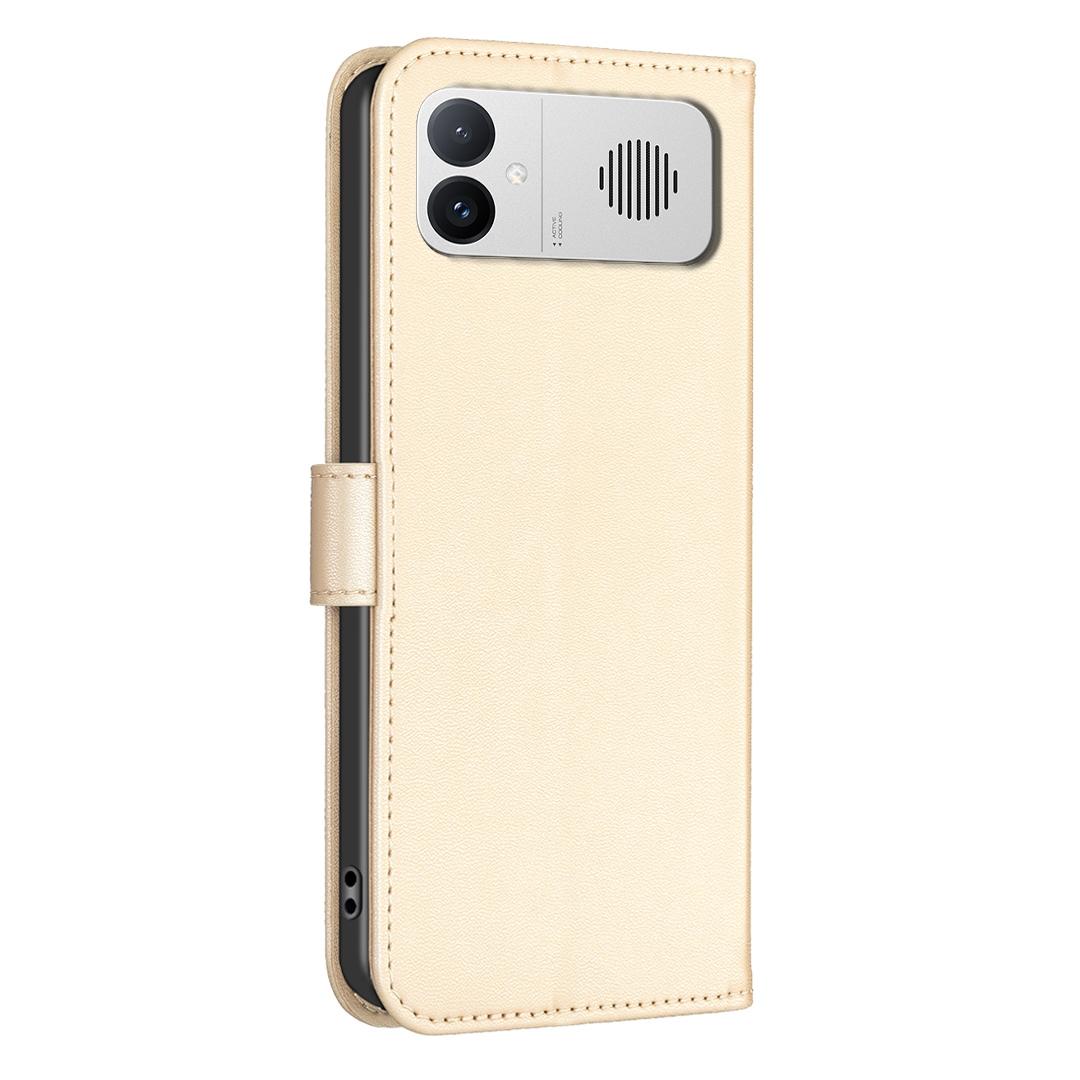 For Redmi K90 Max 5G Four-leaf Embossed Leather Phone Case - Gold - EDA007062306E