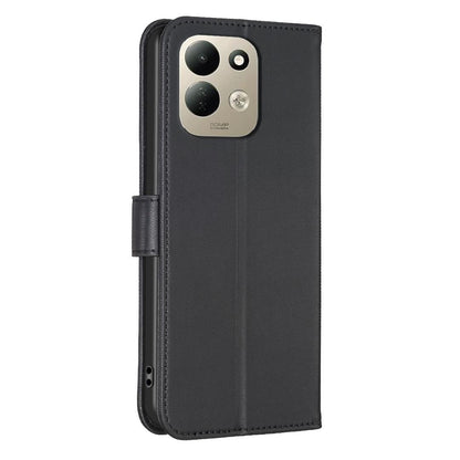 For Redmi 17 4G / 5G Global 170mm Four-leaf Embossed Leather Phone Case(Black)