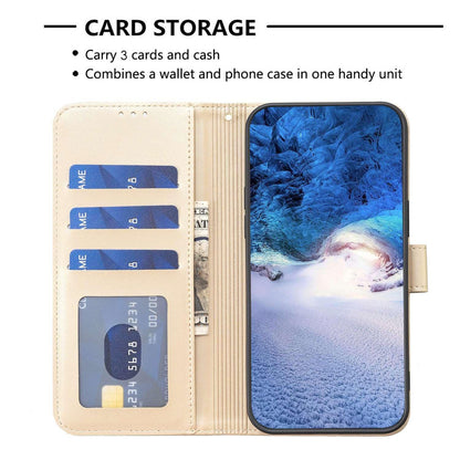 For Redmi Note 17 Pro 5G Global 163mm Four-leaf Embossed Leather Phone Case(Gold)