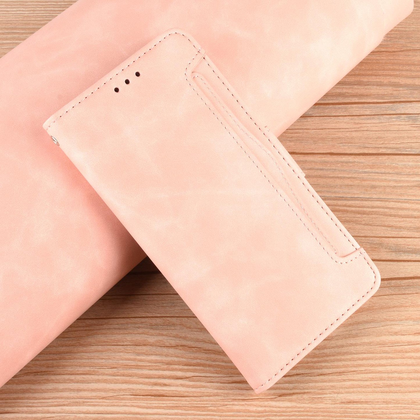 For Redmi K90 Pro Max 5G / Poco F8 Ultra Skin Feel Calf Texture Card Slots Leather Phone Case(Pink)