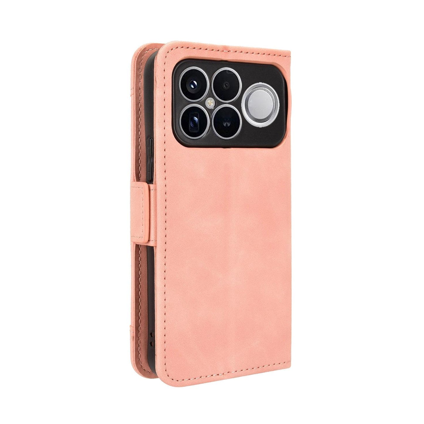 For Redmi K90 Pro Max 5G / Poco F8 Ultra Skin Feel Calf Texture Card Slots Leather Phone Case(Pink)