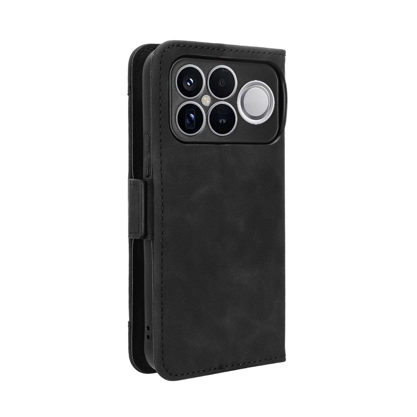 For Redmi K90 Pro Max 5G / Poco F8 Ultra Skin Feel Calf Texture Card Slots Leather Phone Case(Black)