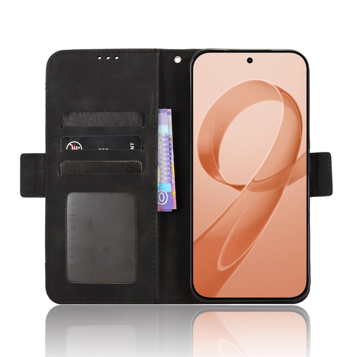 For Redmi K90 Pro Max 5G / Poco F8 Ultra Skin Feel Calf Texture Card Slots Leather Phone Case(Black)