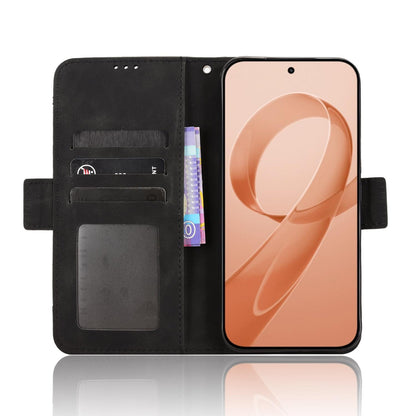 For Redmi K90 Pro Max 5G / Poco F8 Ultra Skin Feel Calf Texture Card Slots Leather Phone Case(Black)