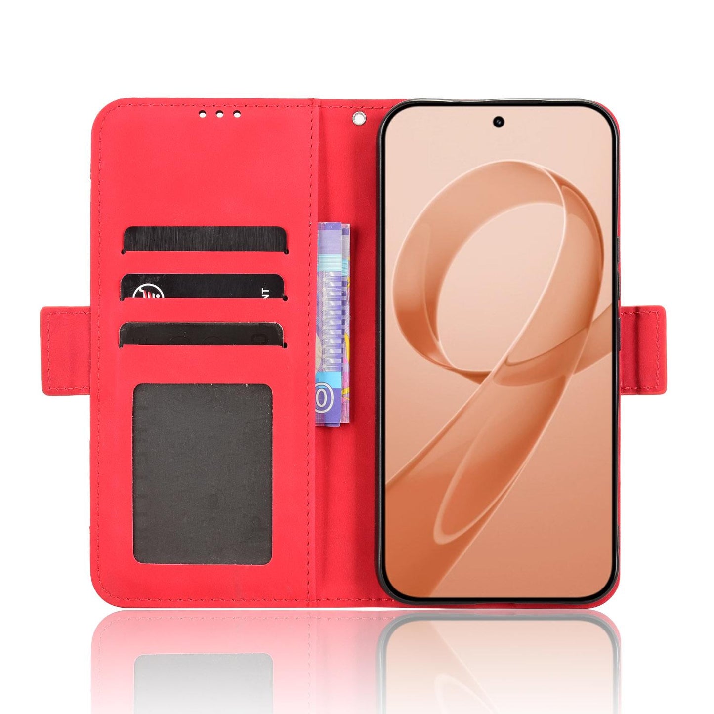 For Redmi K90 Pro Max 5G / Poco F8 Ultra Skin Feel Calf Texture Card Slots Leather Phone Case(Red)